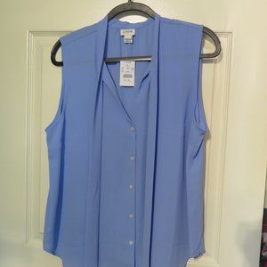 J. Crew Light Blue Sleeveless Top